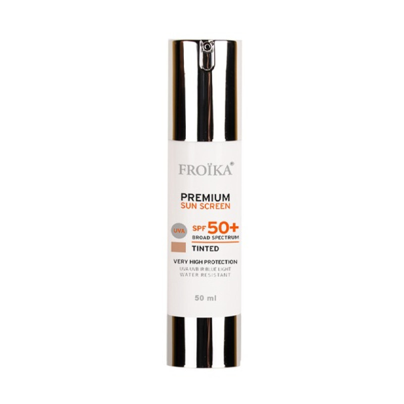 FROIKA - Premium Sunscreen Tinted Αντιηλιακή Κρέμα Προσώπου με Χρώμα SPF50+ - 50ml