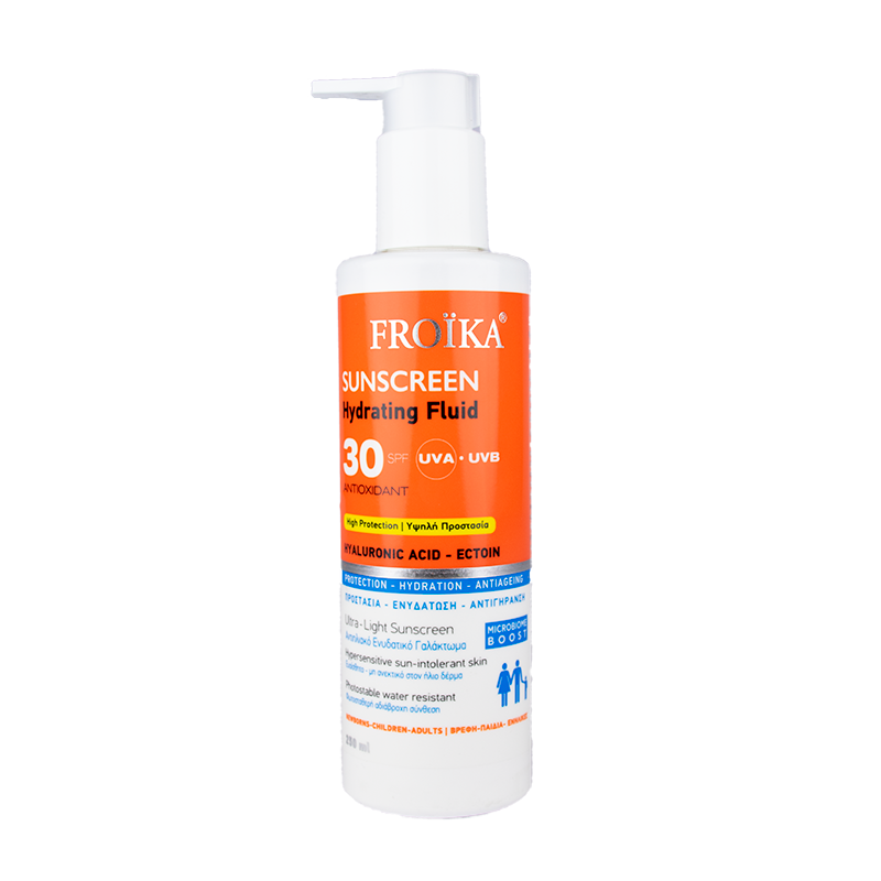 Froika Sunscreen Hydrating Fluid Αντηλιακό Γαλάκτωμα Spf30 250ml