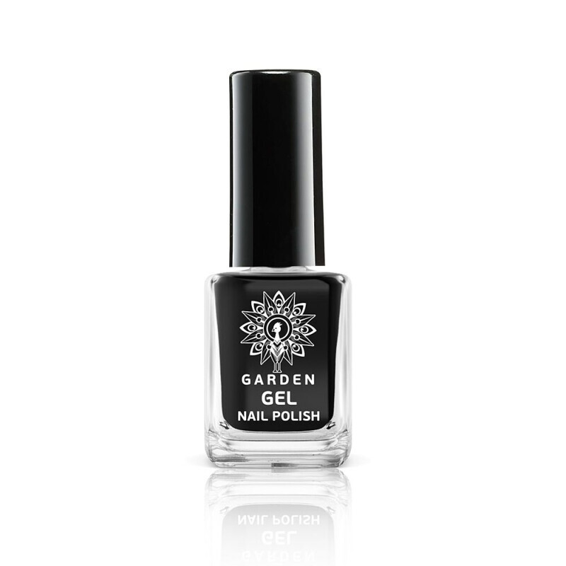 Garden Gel Nail Polish Ημιμόνιμο Βερνίκι Jet Black No60