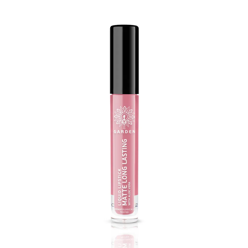 Garden Liquid Lipstick Matte Long Lasting Perfect Rose 02 4ml