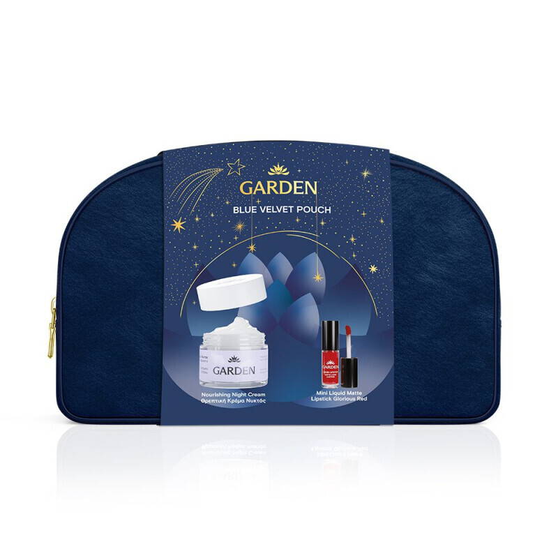 Garden - Πακετο Προσφορας Blue Velvet Pouch Nourishing Night Cream (50ml) & Mini Liquid Lipstick Matte Glorious Red 05 (2ml) - 2τμχ