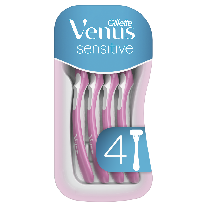 Gillette Venus Sensitive Ξυριστική Μηχανή 4τμχ
