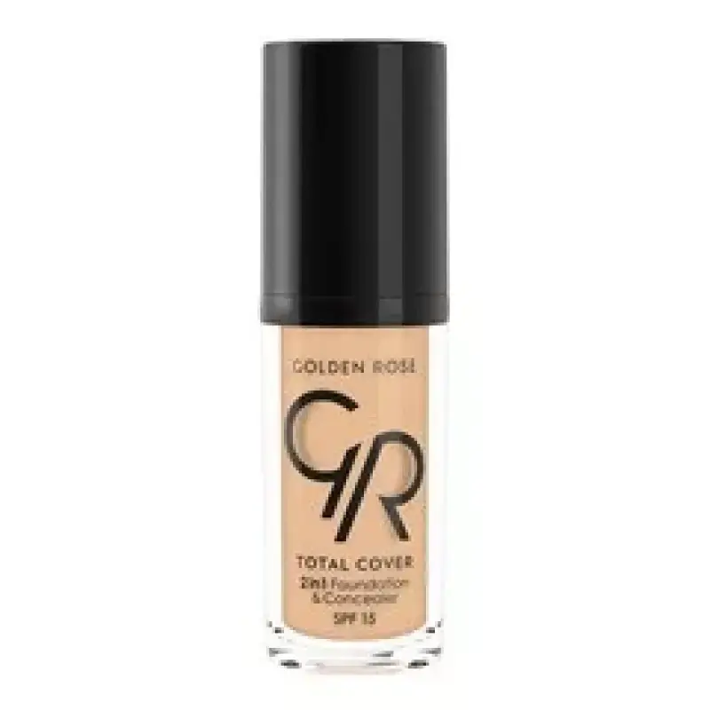 Golden Rose Total Cover 2in1 Foundation & Concealer Spf15 No3 Almond