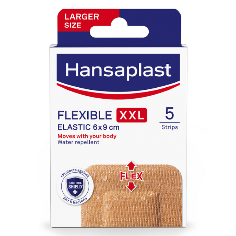 Hansaplast Flexible Xxl Elastic Επιθέματα 6x9cm 5τμχ
