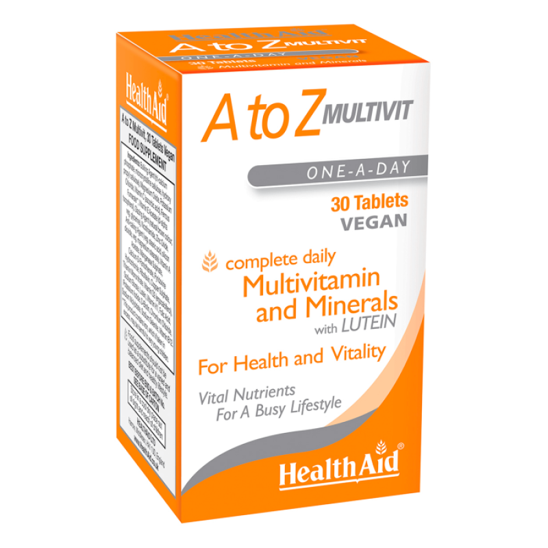 Health Aid A To Z Multivit Ενέργεια & Τόνωση 30tabs