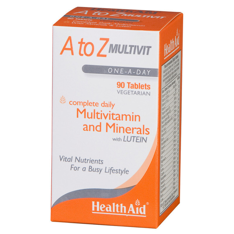 Health Aid A To Z Multivit Για Ενέργεια & Τόνωση 90tabs