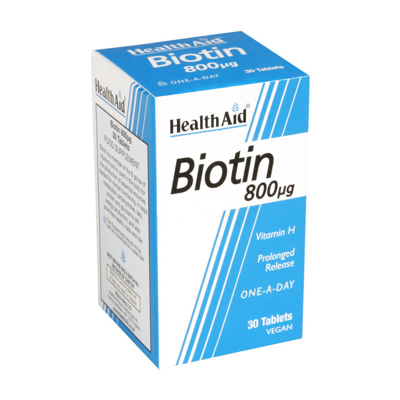 Health Aid Biotin 800mg 30tabs