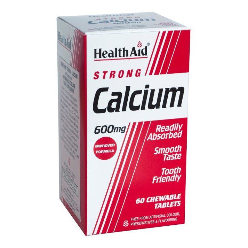 Health Aid Calcium Strong 600mg Ασβέστιο 60tabs