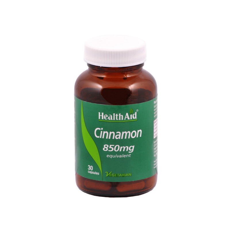 Health Aid Cinnamon 850mg Σάκχαρο & Διαβήτης 30caps