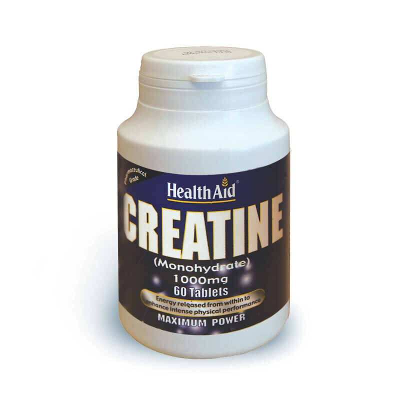 Health Aid Creatine 1000mg Αύξηση Μυϊκής Μάζας 60tabs
