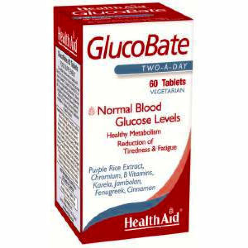 Health Aid Glucobate Διαβήτη & Σάκχαρο 60tabs
