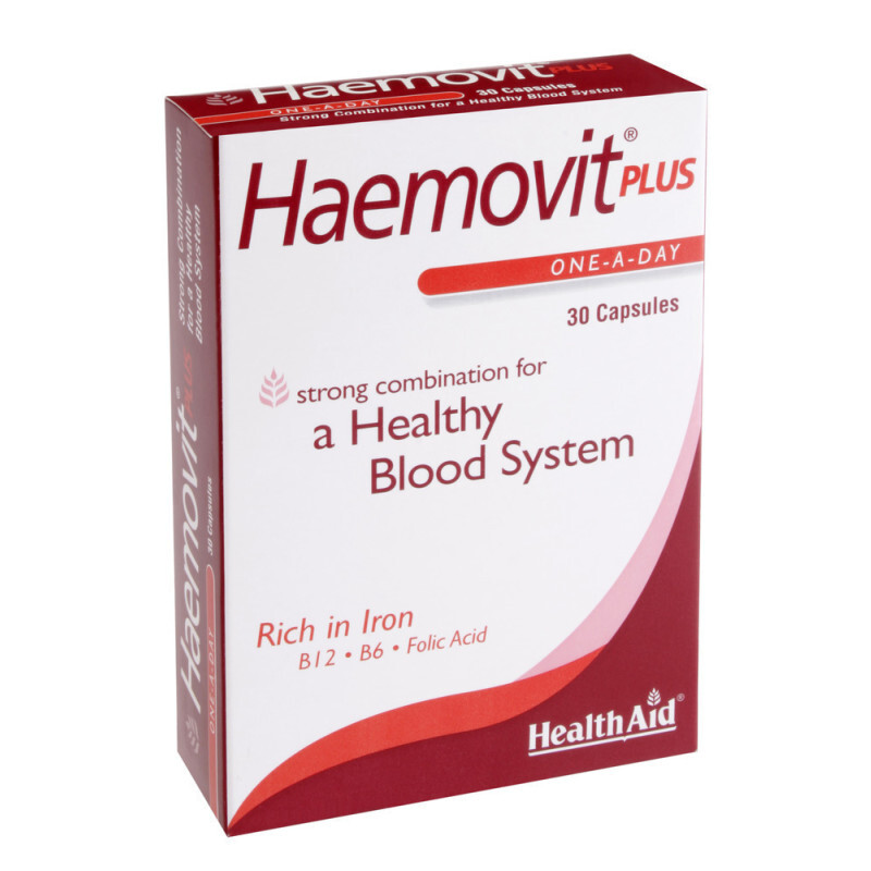 Health Aid - Haemovit Plus Ενισχυμένη Πρόληψη Σιδήρου - 30caps