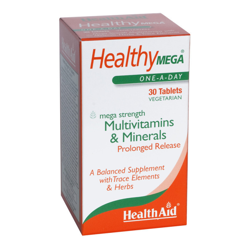 Health Aid Healthy Mega Multivitamins & Minerals 30tabs