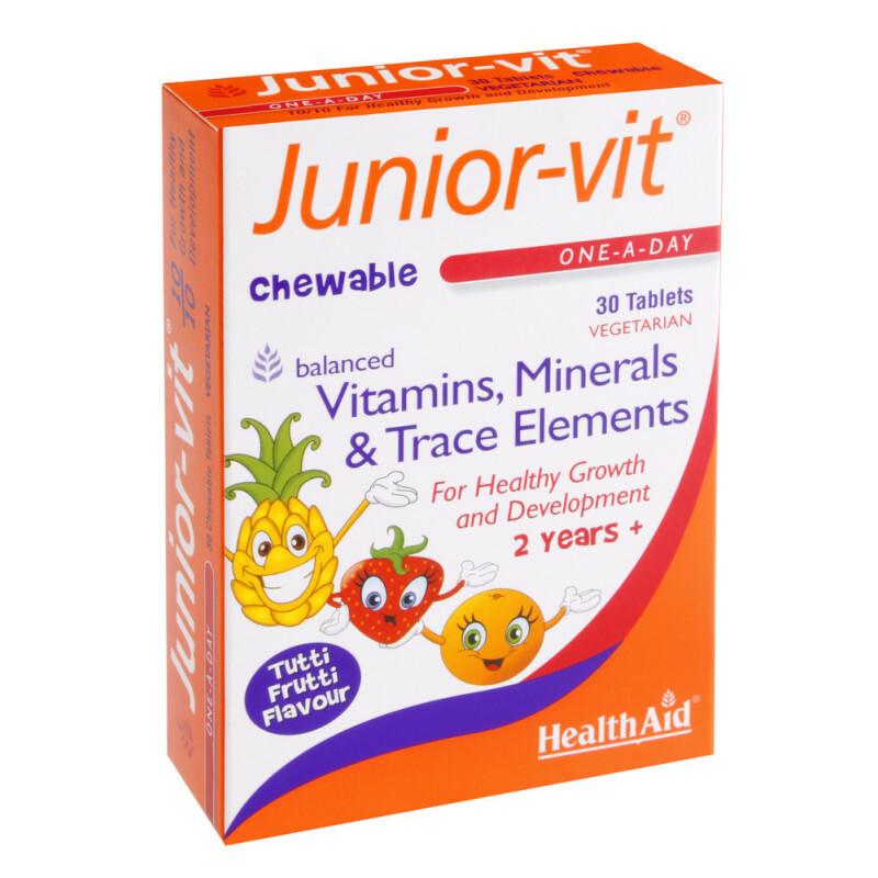 Health Aid Junior Vit Μασώμενες Πολυβιταμίνες 30chew.tabs