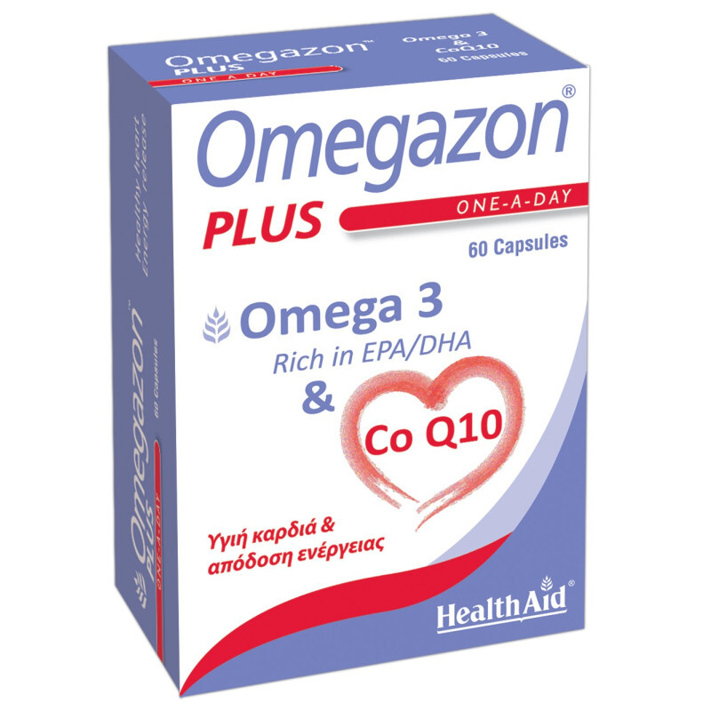 Health Aid Omegazon Plus Omega 3 & Co Q10 60caps