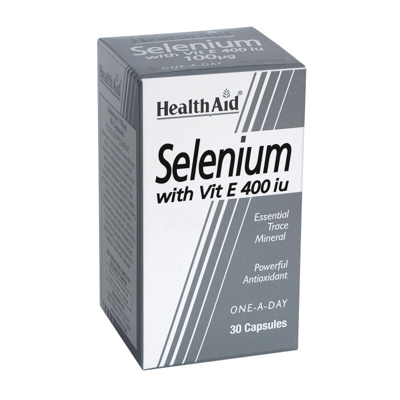 Health Aid Selenium With Vitamin E 400iu 30caps