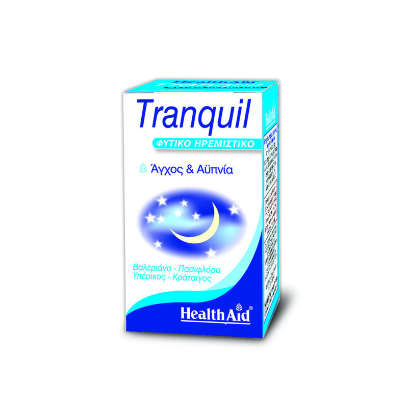 Health Aid Tranquil Άγχος, Νευρικότητα & Αϋπνία 30caps