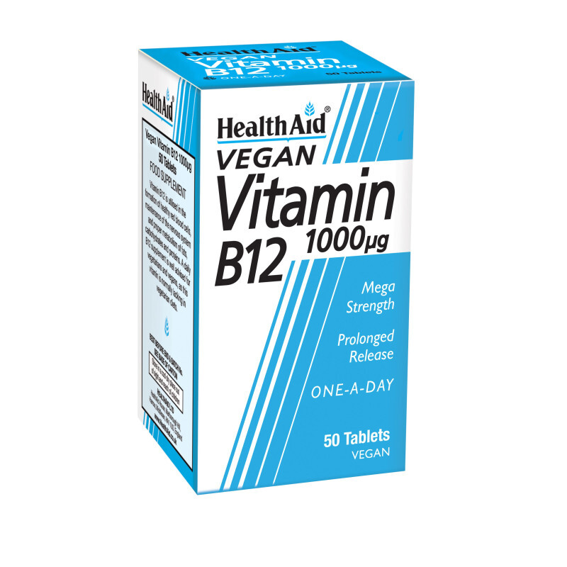Health Aid Vitamin B12 1000μg 50tabs