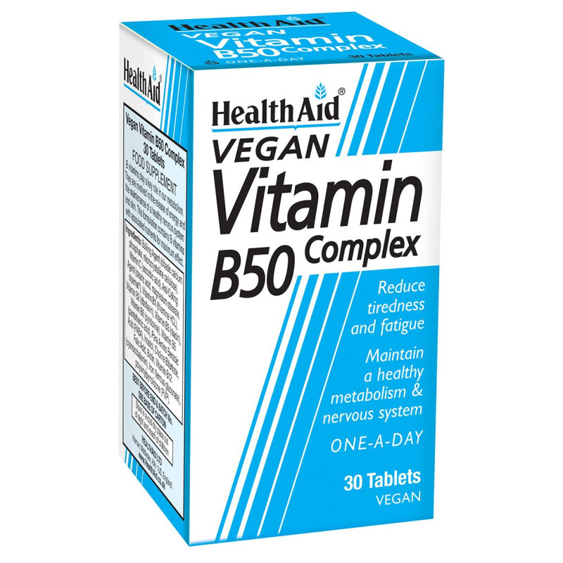 Health Aid Vitamin B50 Complex 30tabs