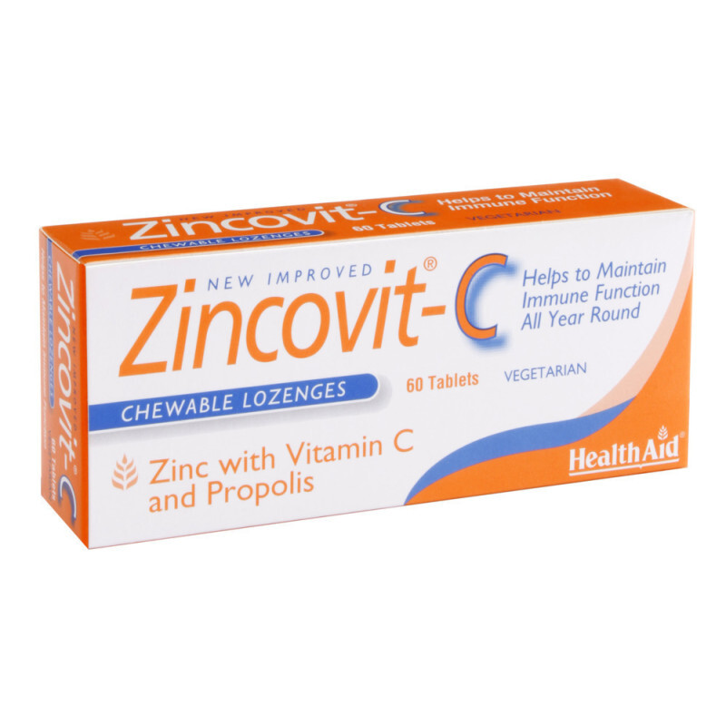 Health Aid Zincovit C Ενίσχυση Ανοσοποιητικού 60tabs