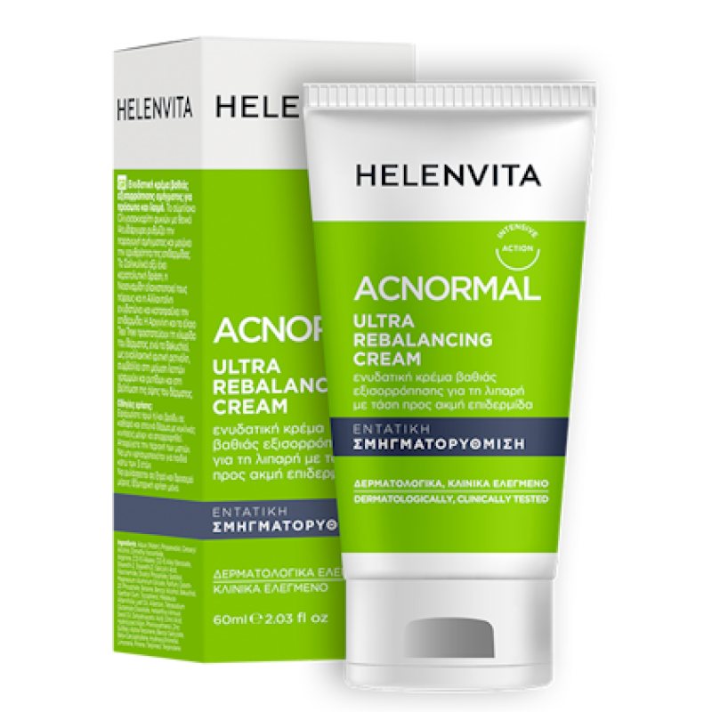 Helenvita - Acnormal Ultra Rebalancing Cream Ενυδατική Κρέμα Εξισορρόπησης Για Λιπαρό Με Ακμή Δέρμα - 60ml