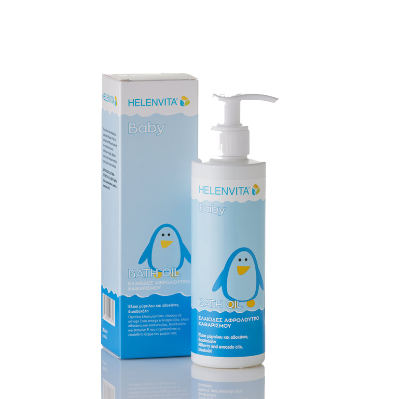 Helenvita Baby Bath Oil Ελαιώδες Αφρόλ. Καθαρισμού 200ml