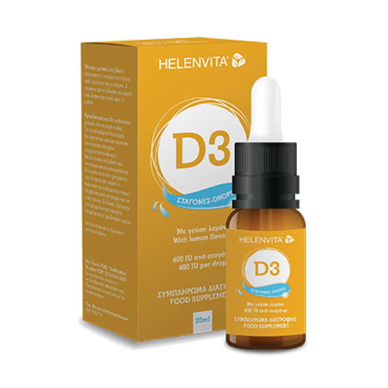 Helenvita D3 400iu Drops Γεύση Λεμόνι 20ml