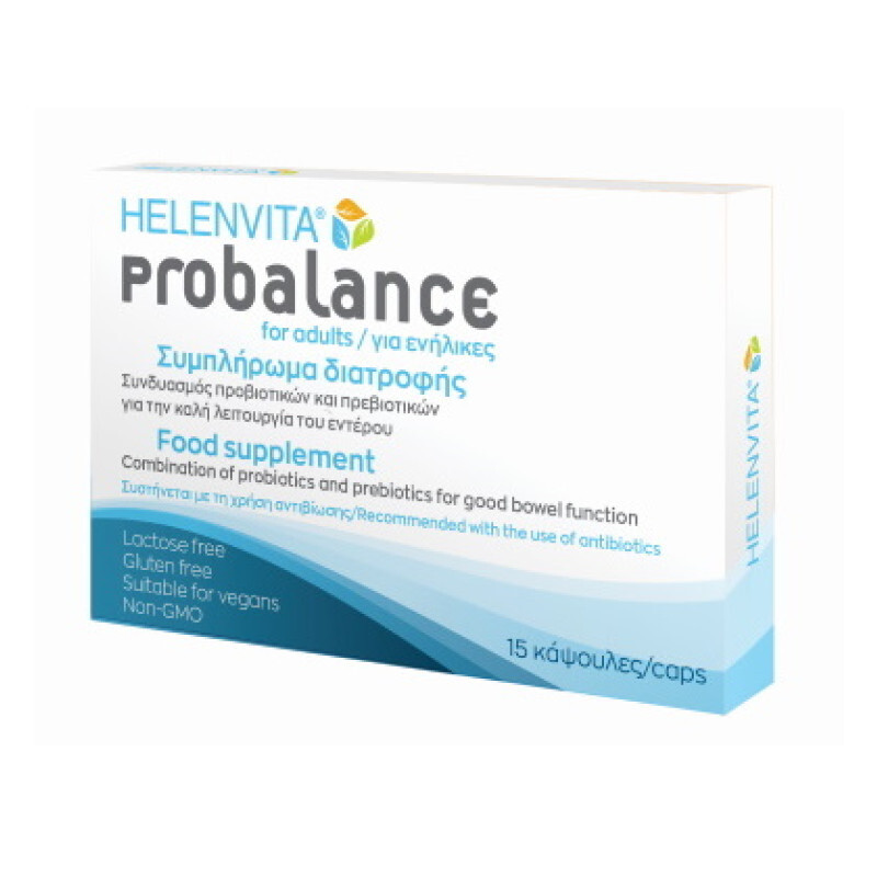 Helenvita Probalance Ενήλικες Προβιοτικά & Πρεβιοτικά 15caps
