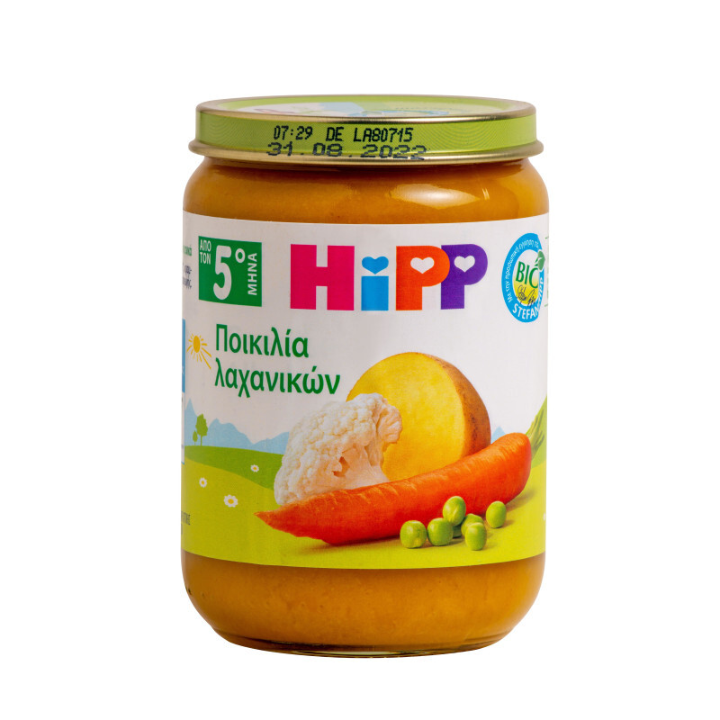 Hipp Bio Βρεφικό Γέυμα Ποικιλία Λαχανικών 5m+ 190g
