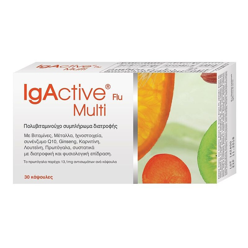 Igactive Flu Multi Πολυβιταμινούχο Συμπλήρωμα 30caps