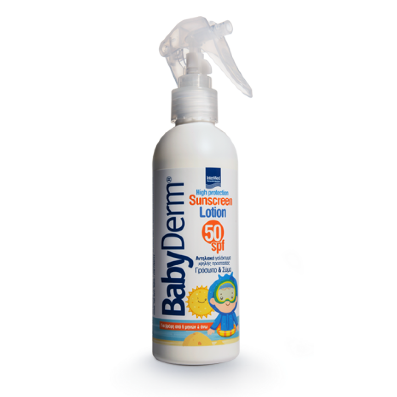 Intermed Babyderm Sunscreen Lotion Spray Spf50 200ml