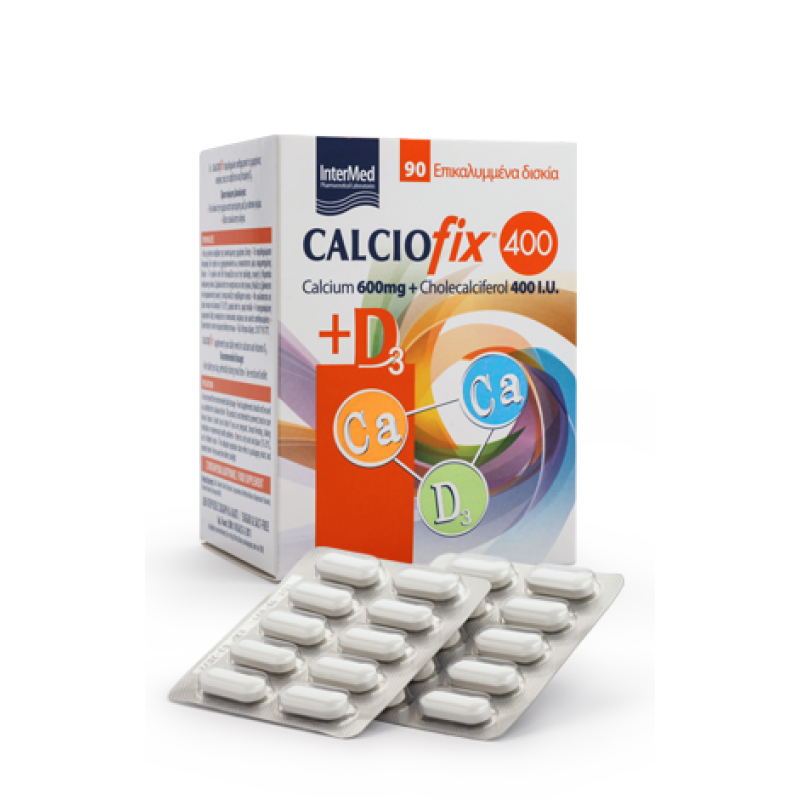 INTERMED - Calciofix 400 (600mg) & D3 (400iu) - 90tabs