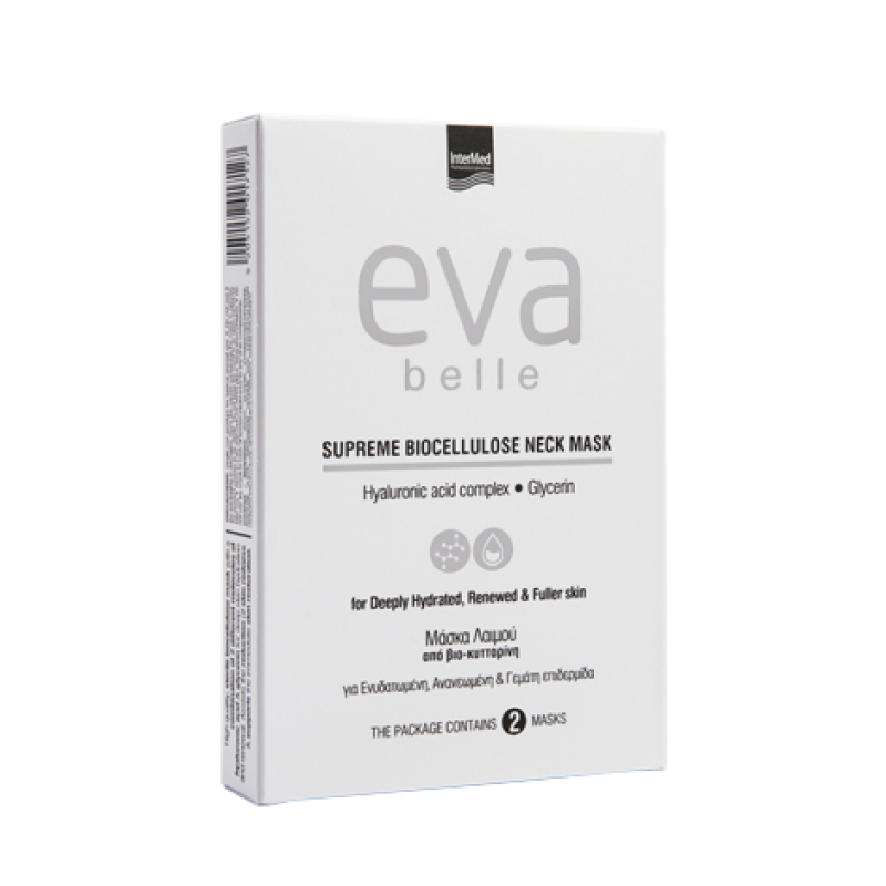 Intermed Eva Bele Supreme Biocellulose Neck Mask 2τμχ