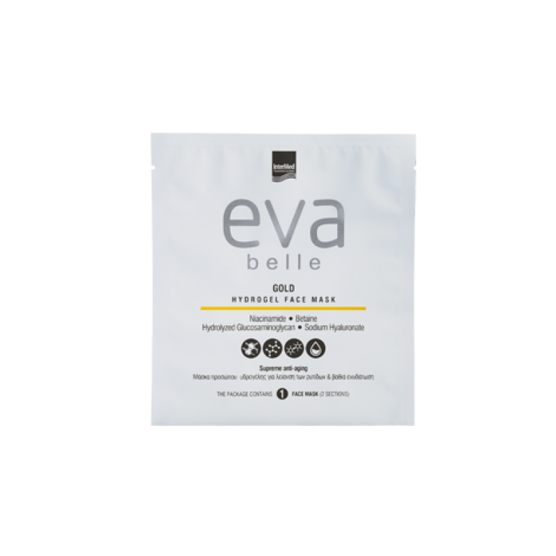 Intermed Eva Belle Gold Hydrogel Face Mask Αντιγήρανση 1τμχ
