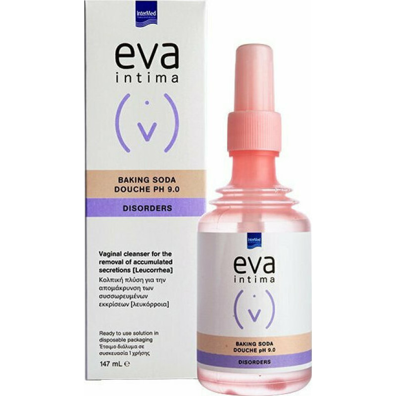 Intermed Eva Douche Baking Soda Κολπική Πλύση Με Σόδα 147ml