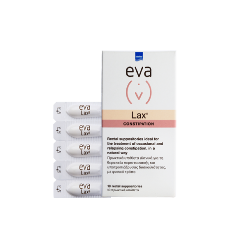 Intermed Eva Lax Constipation Πρωκτικά Υπόθετα Δυσκοιλιότητας 10τμχ