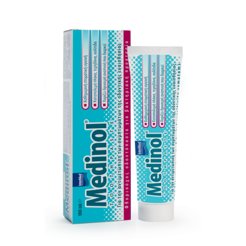 INTERMED - Medinol Toothpaste Οδοντόκρεμα για Αντιμετώπιση της Οδοντικής Ευαισθησίας - 100ml
