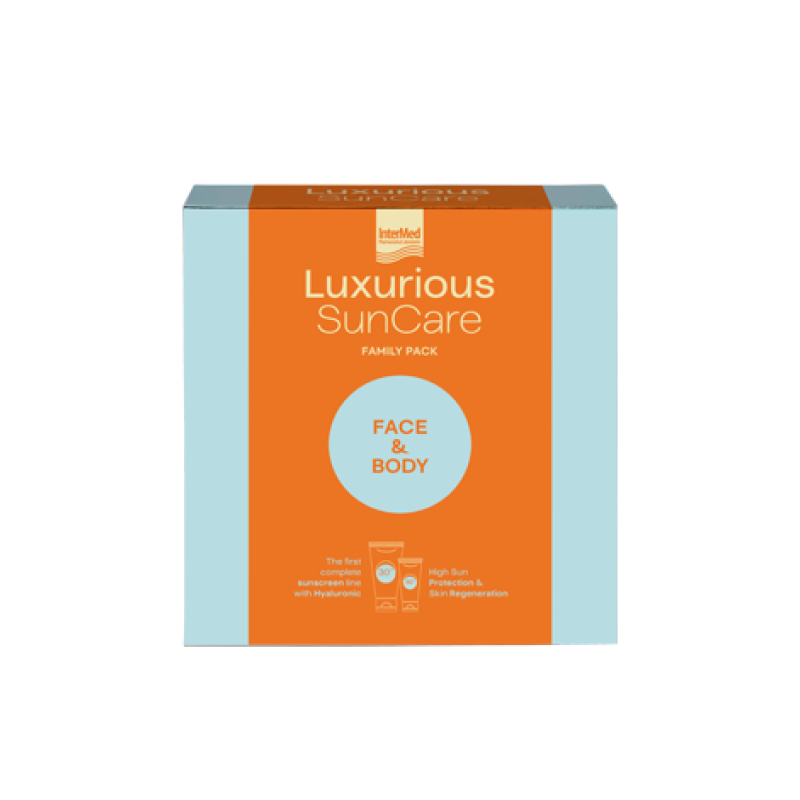 INTERMED - Family Pack Luxurious Suncare High Protection Face Cream SPF50 (75ml) & Sun Protection Body Cream SPF30 (200ml) - 2τμχ