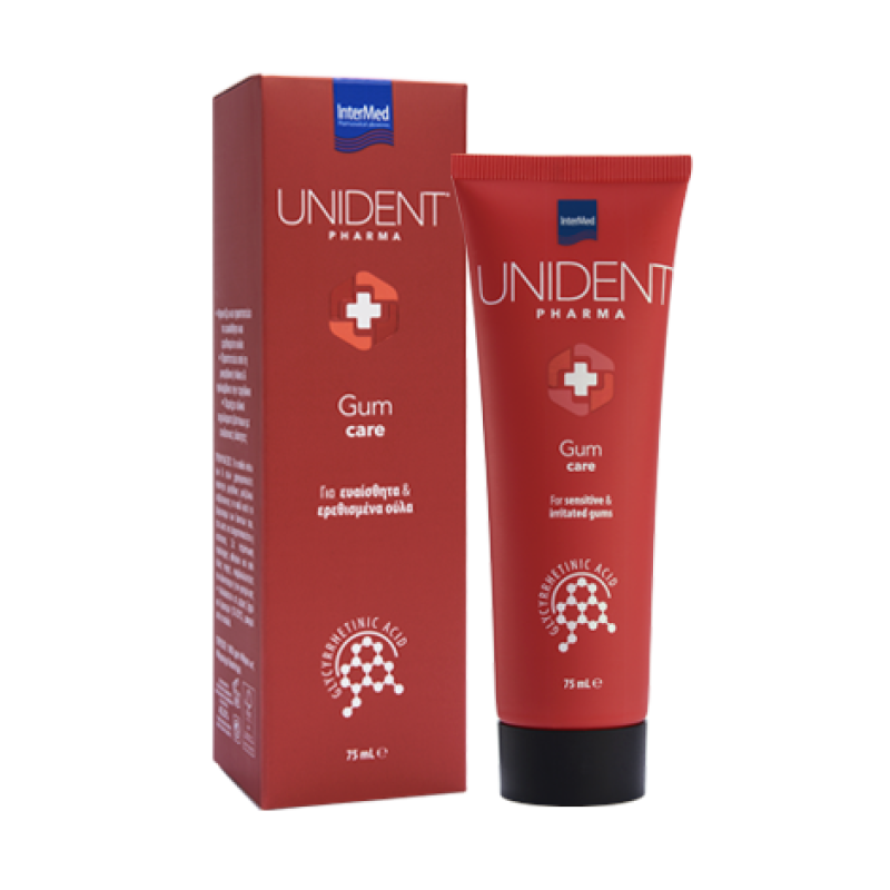 Intermed - Unident Pharma Gum Care Οδοντόκρεμα Για Ευαίσθητα & Ερεθισμένα Ούλα - 75ml