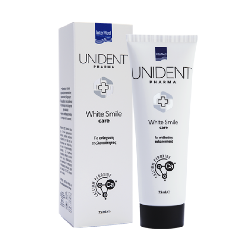 Intermed - Unident Pharma White Smile Care Οδοντόκρεμα Για Ενίσχυση Λευκότητας - 75ml