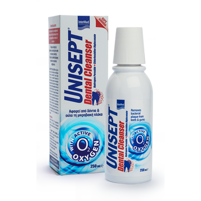 Intermed Unisept Dental Cleanser Στοματικό Διάλυμα Κατά Της Πλάκας 250ml