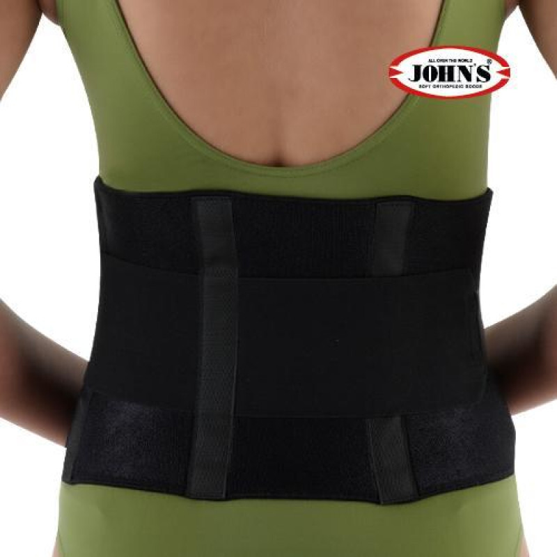 John's Ζώνη Οσφύος Back Support Lumbo Black One Size
