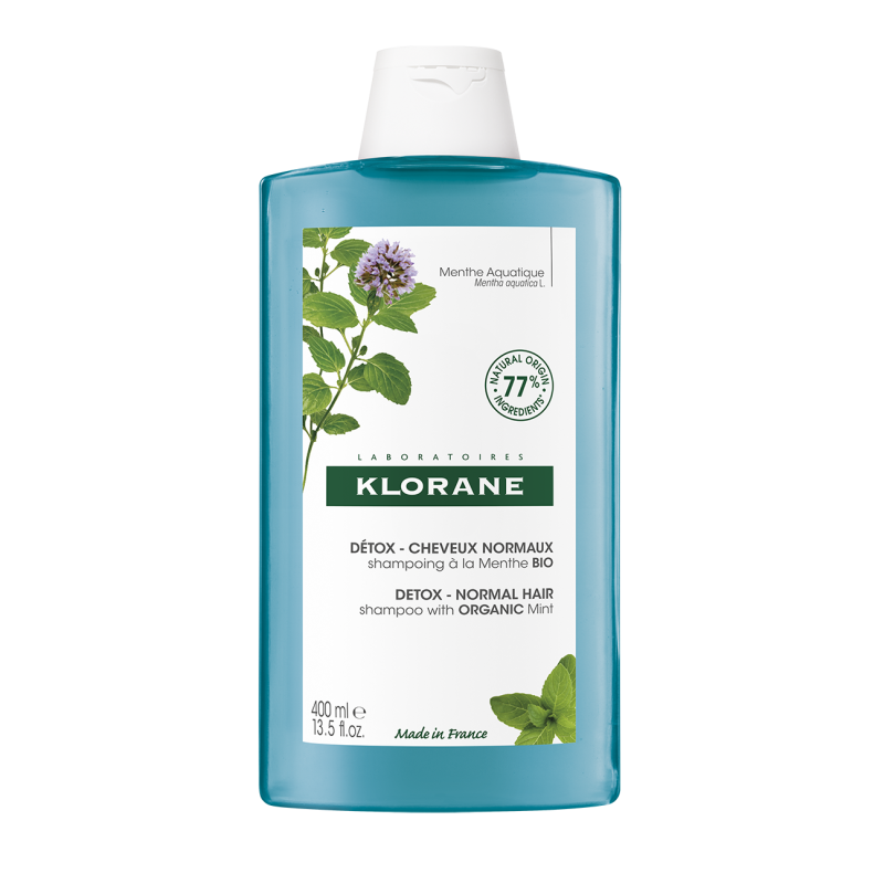Klorane Detox Shampoo Με Υδάτινη Μέντα Bio 400ml