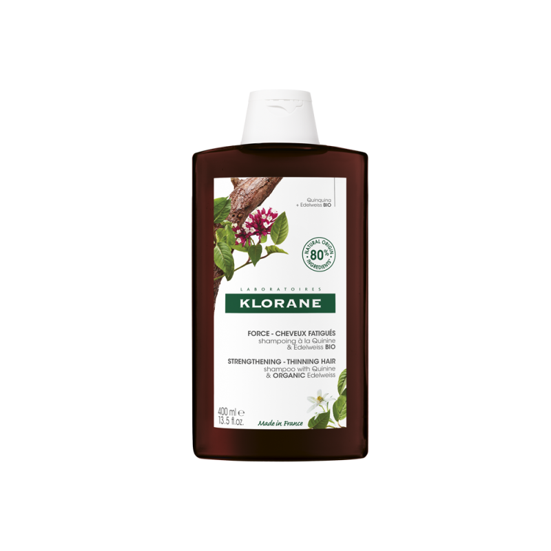 Klorane Strength Shampoo Για Τριχόπτωση Με Κινίνη Bio 400ml