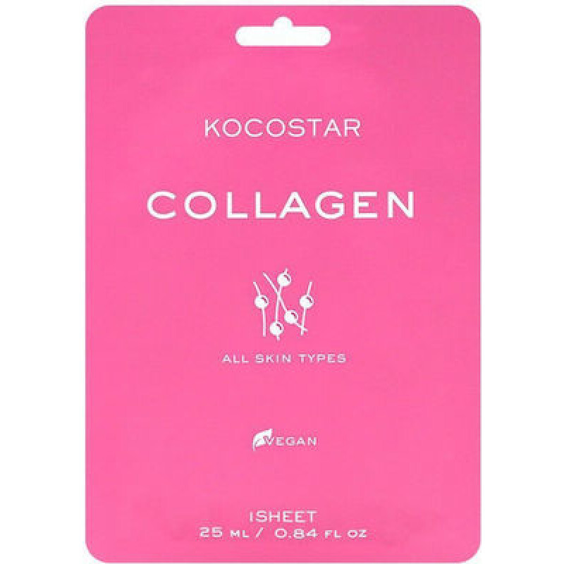 Kocostar Collagen Face Sheet Mask Εμποτισμένη Μάσκα 1τμχ