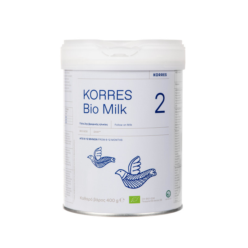 Korres Bio Milk Βιολογικό Γάλα Βρεφικής Ηλικίας Νο2 (6-12m) 400g