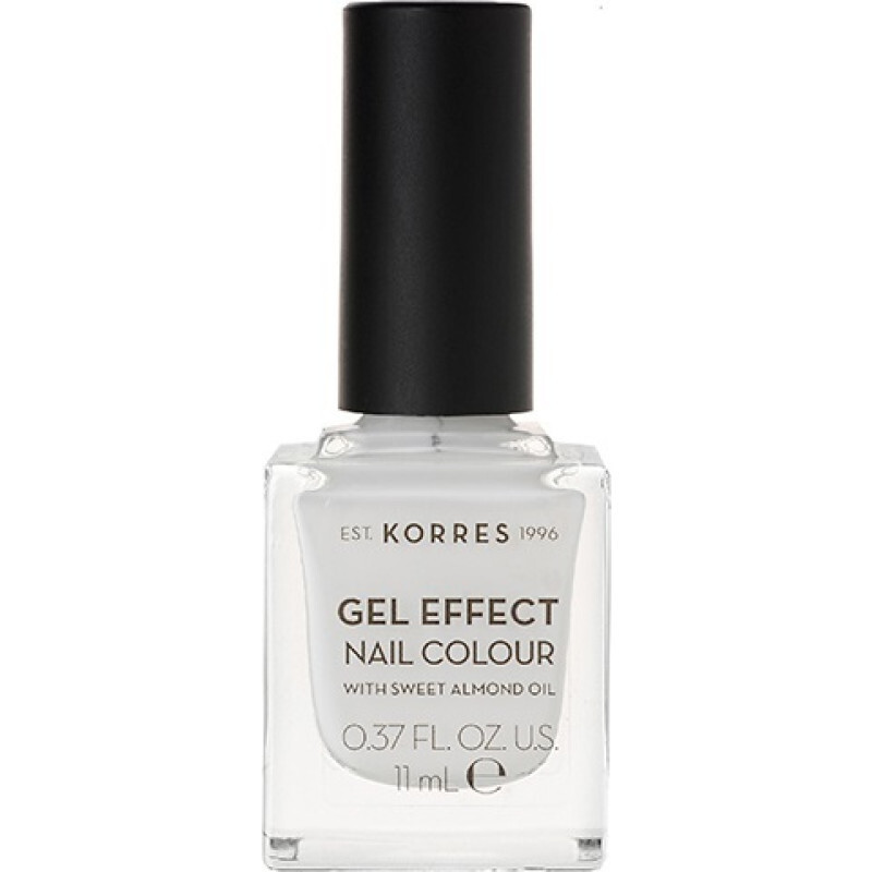 Korres Gel Effect Nail Colour Βερνίκι Νυχιών 01 Blanc White 11ml