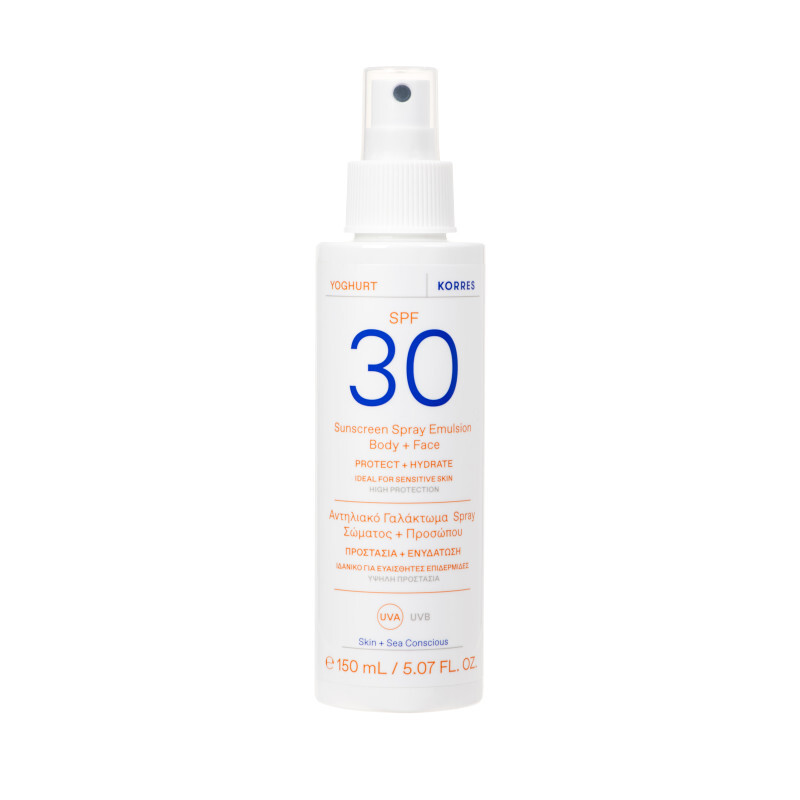 Korres Yoghurt Sunscreen Spray Emulsion Spf30 150ml