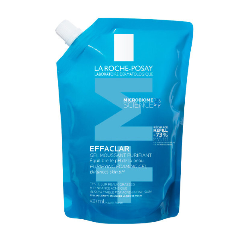 La Roche Posay Effaclar Gel+m Αφρώδες Gel Refill 400ml