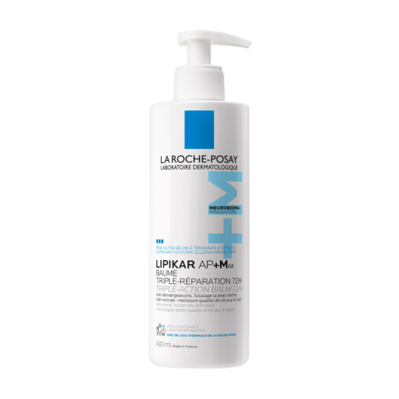 La Roche Posay - Lipikar Ap+max Triple Action Balm Αναπλήρωσης Λιπιδίων Για Ξηρό Δέρμα Με Τάση Ατοπίας - 400ml